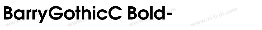 BarryGothicC Bold字体转换